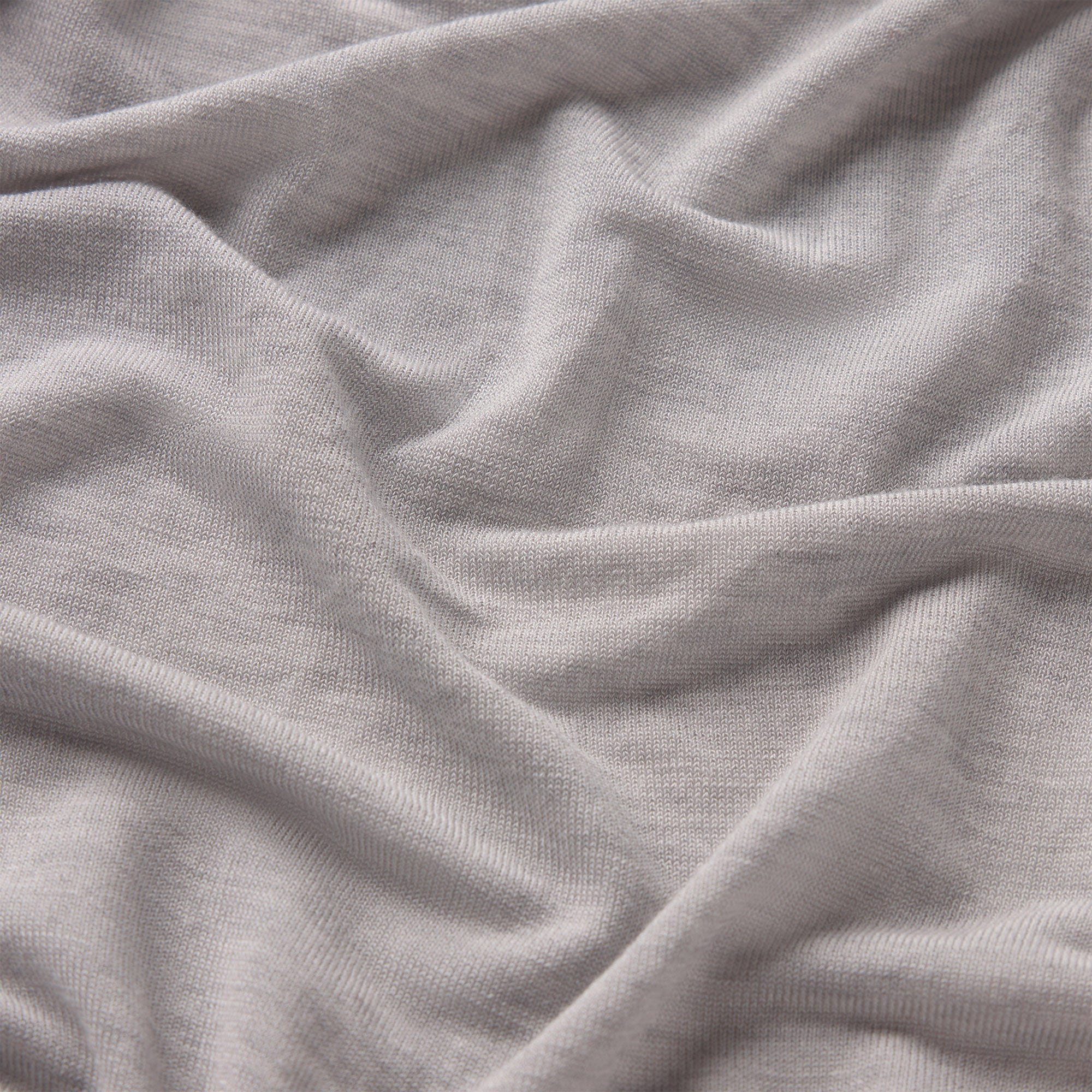 SHEER MODAL LONG T-SHIRT | HEATHER GREY ADDITIONAL FABRIC DETAILS
