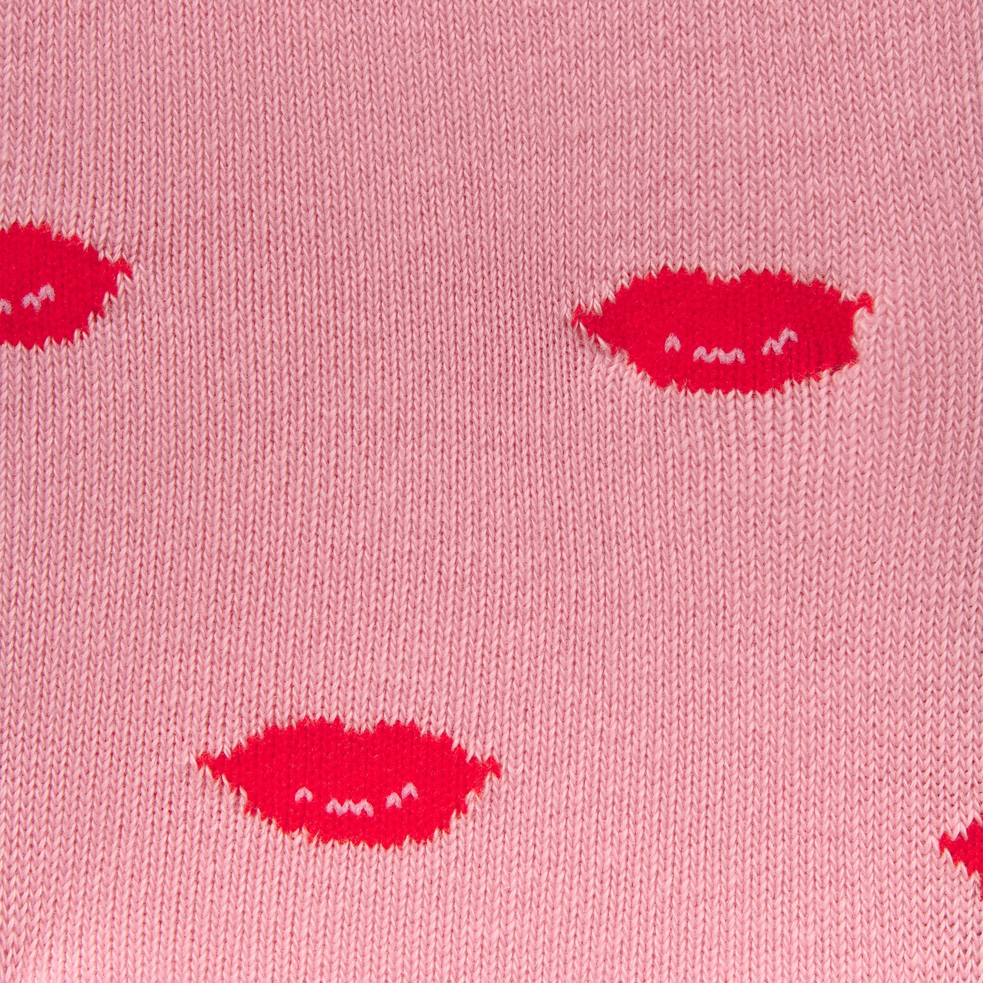VALENTINES SOCK 3-PACK | HALITE LIPS PRINT MULTI FLAT ON A WHITE BACKGROUND