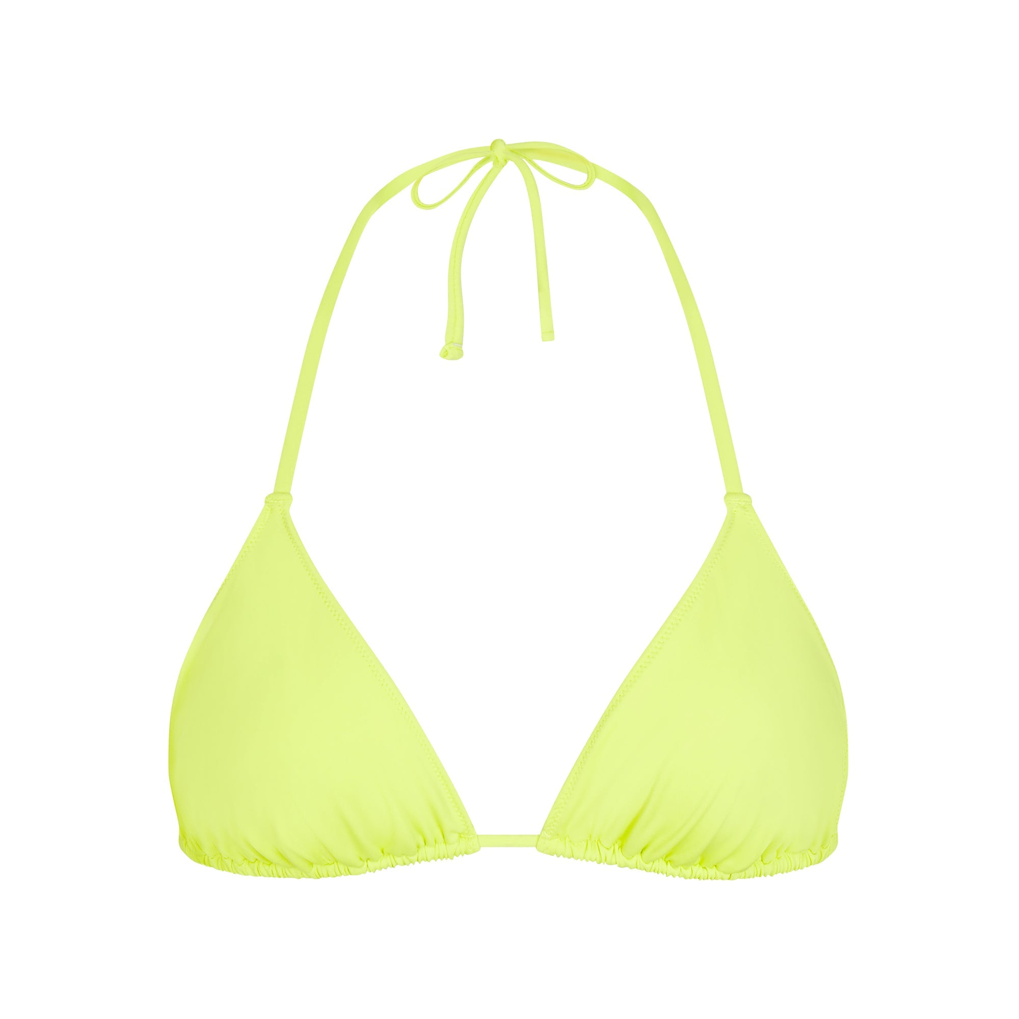 SIGNATURE SWIM TRIANGLE BIKINI TOP | SPHENE LAYS FLAT ON A WHITE BACKGROUND | FLT