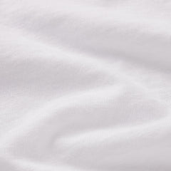 WORN IN JERSEY KNOT BACK T-SHIRT | SNOW ON A MODEL | FOCUS: 0.0, 1.0, 0.9