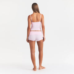 COTTON JERSEY SCOOP NECK CAMI | CHERRY BLOSSOM ON A MODEL FRONT VIEW @ | FOCUS: 0.0, 1.0, 0.9